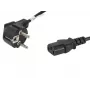 Lanberg CA-C13C-10CC-0018-BK virtakaapeli musta 1,8 m C13-liitin CEE7/7 (CA-C13C-10CC-0018-BK)