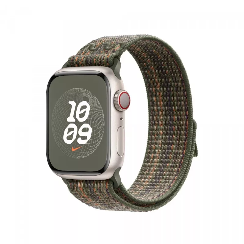 Bright Sequoia/Orange Nike Sport Loop 41 mm