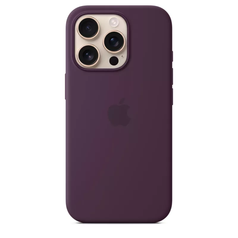 Apple iPhone 16 Pro -silikonikotelo MagSafe-yhteensopiva - luumu