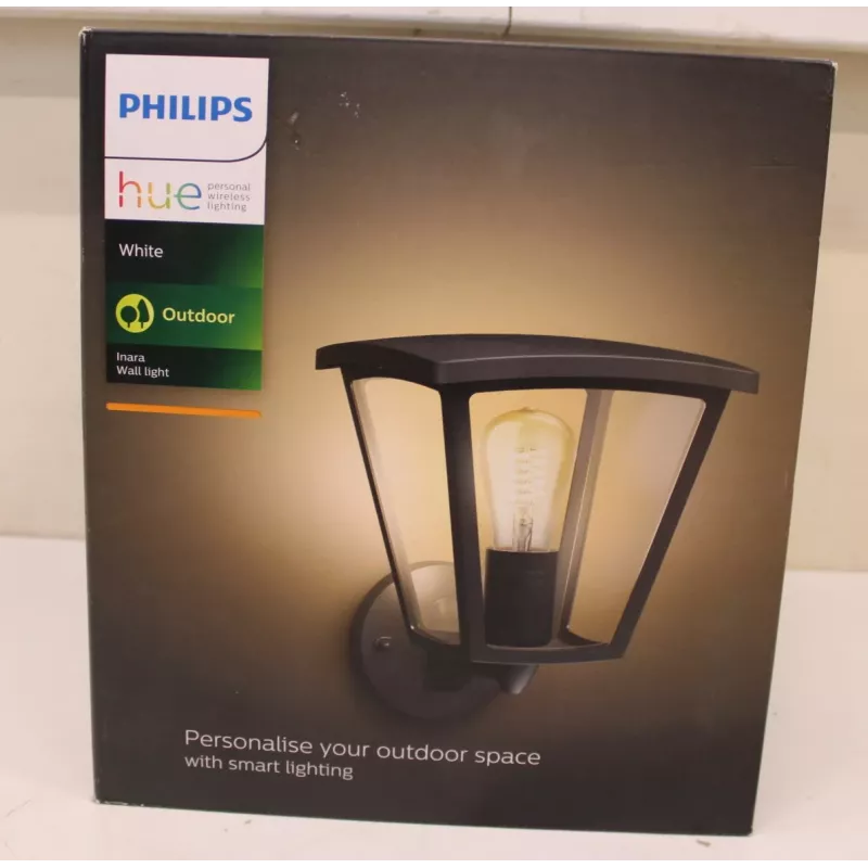 Ulkoseinävalaisin Philips Inara | E27 LED 7W 550lm lämmin valkoinen IP44 CRI80