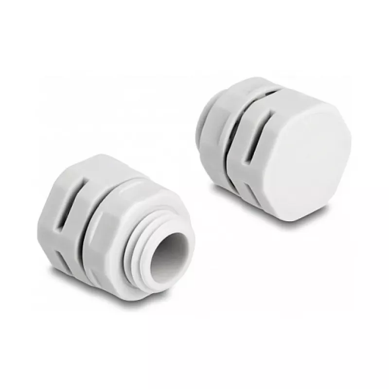 DeLOCK tuuletustulppa M12 harmaa 2 kpl polyamidi 8 mm