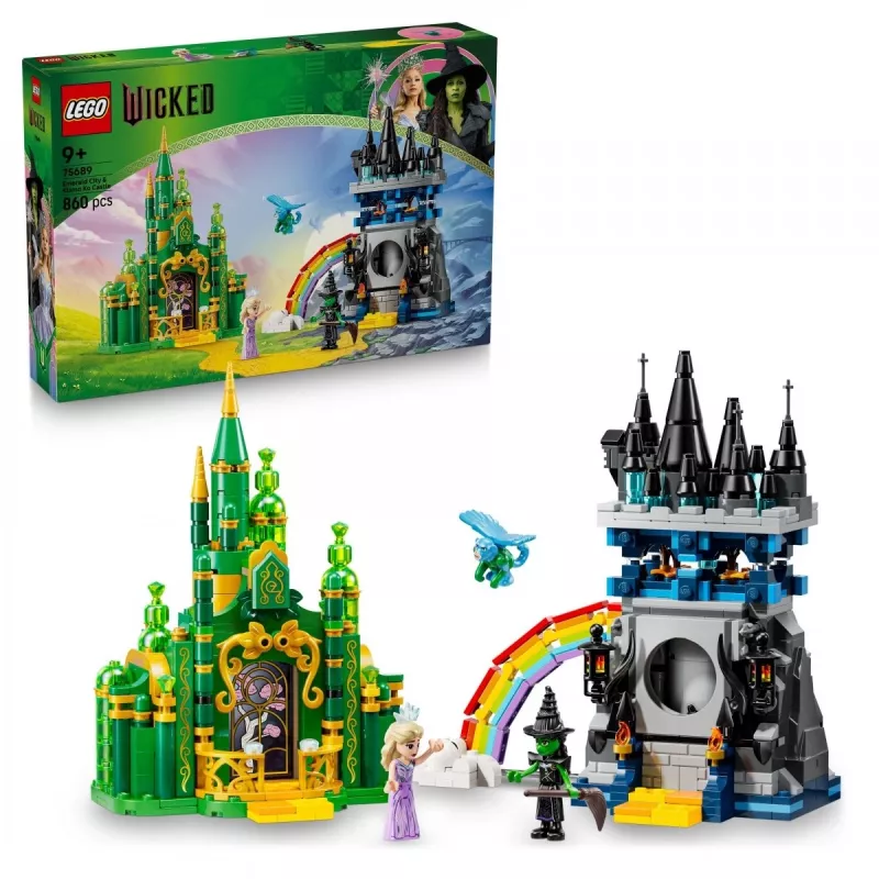 LEGO rakennussarja Wicked 75689 — Smaragdikaupunki ja Kiamo Ko linna leikkisetti