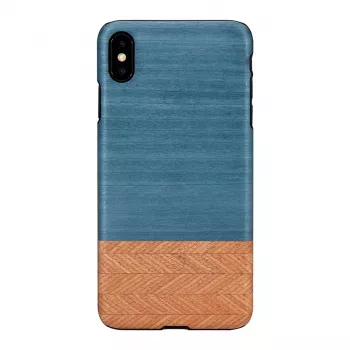 Älypuhelinkotelo man and wood iPhone XS Max:lle — Denim musta