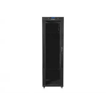 Vapaasti seisova räkkikaappi LANBERG 42U FF01-6842-12BL 600×800×2127,5 mm, 1200 kg, IP20, avainlukko, rullat