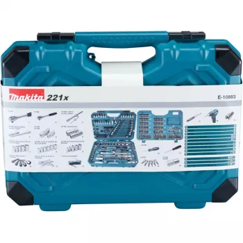 Makita E-10883 mekaanikon työkalusarja 221-osainen