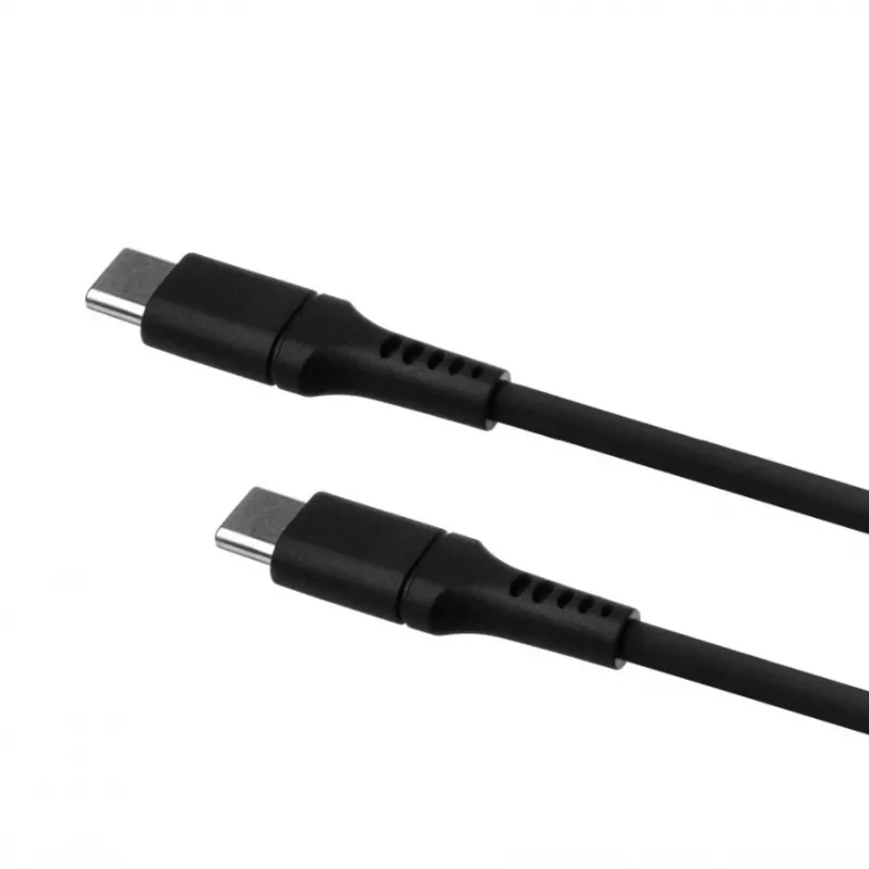 USB-C–USB-C-kiinteä kaapeli FIXED FIXDLS-CC2-BK — 2 m, 60 W