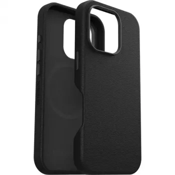 OtterBox Symmetry kaktusnahkakotelo iPhone 16 Pro, musta Ash, musta