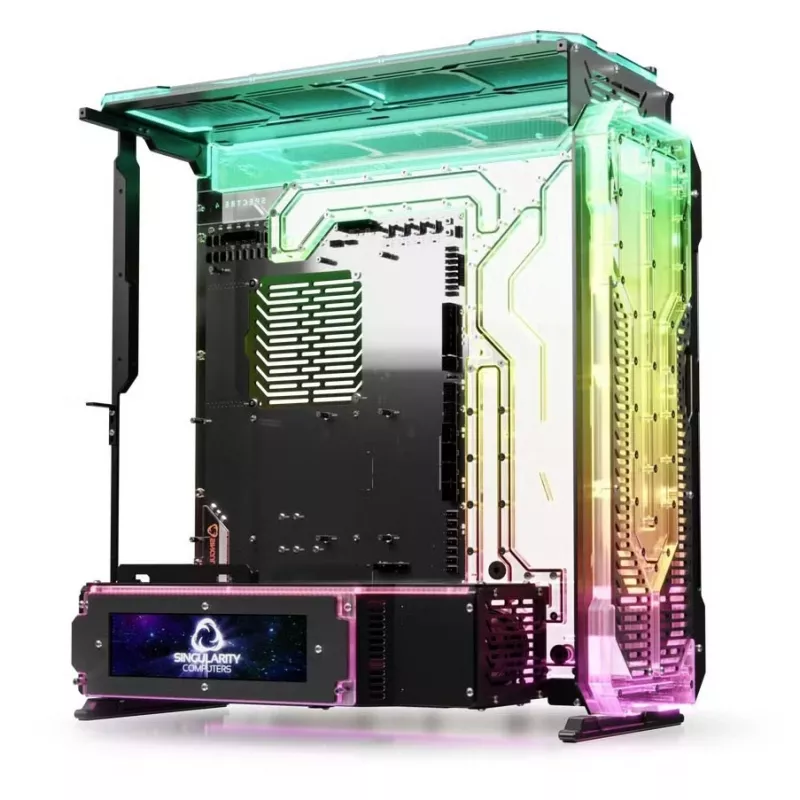 Etupaneeli PC-koteloon Singularity Spectre 4 Elite, akryyli läpinäkyvä