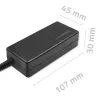 Qoltec 51774 virtalähde LG-näytölle 25W | 1,3A | 19V | 6,5 * 4,4 + virtakaapeli