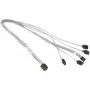 Supermicro - SATA-/SAS-kaapeli - Mini SAS HD (SFF-8643) - SATA - 50/50/60/70 cm - A+ Server 1013, SuperServer 5018, 5019, 5019S, SuperStorage Server 5019D8