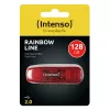 USB-muistitikku Intenso 128 GB USB Type-A 2.0 Punainen Läpinäkyvä