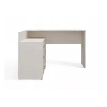 Kulma-työpöytälevy e shop DANY Kaszmir beige — kulmatyöpiste, kompakti jako