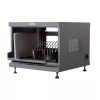Telinehylly TECHLY 367652 kaapelinhallinta 3M-teippikiinnityksellä, teräs, 550×550×410 mm, musta