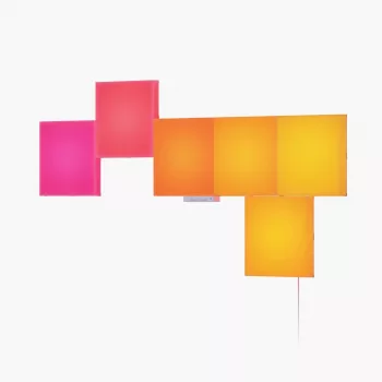 LED-paneelivalaisin Nanoleaf N8100K02-6BS – neliömäinen RGB, 6 kpl, AC 100–240 V, seinäasennus
