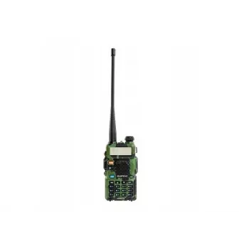 Kannettava kaksitaajuusradiopuhelin Baofeng UV-5R 5W HT Camo — dualband FM, 5 W, 1800 mAh akku