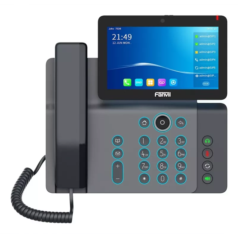 Fanvil V67 IP-puhelin musta 20 linjaa LCD Wi-Fi