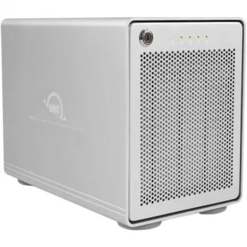Mercury Elite Pro Quad, asemakotelo hopea, USB 3.2 Gen 2, RAID Ready