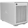 Mercury Elite Pro Quad, levykotelo hopea, USB 3.2 Gen 2, RAID-valmis