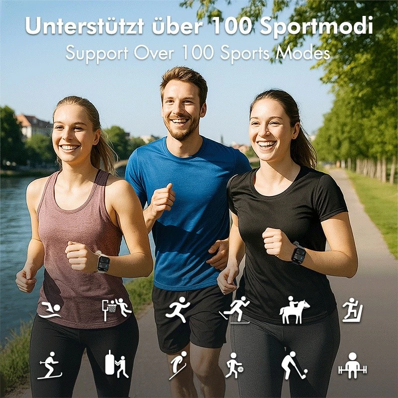 Älykello LCD, BT5.2 IP68, pinkki
