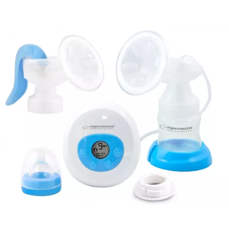 Rintapumppu ESPERANZA ECM003B elektroninen 150 ml, sisäänrakennettu näyttö, sininen/valkoinen, 100–240 V AC