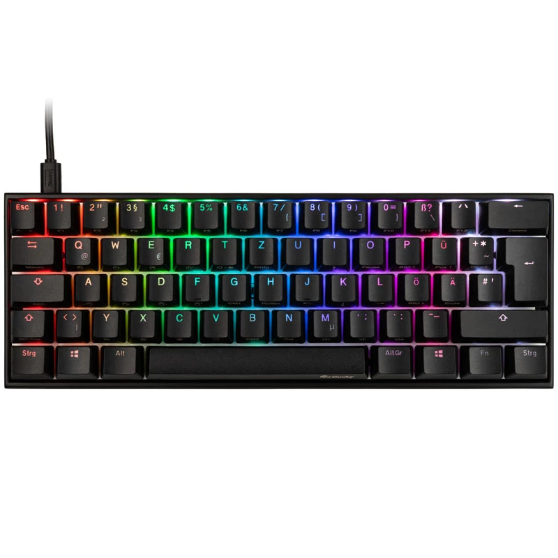 Ducky Mecha Mini näppäimistö hiiri sisältää Gaming USB englanti musta