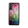 Älypuhelinkotelo iKins Samsung Galaxy S21+ — vesikukkakuvio, musta