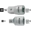 Hazet 958-2 adapteri, 1/2 tuuman naaras-neliö - 3/8 tuuman neliö