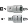 Hazet 958-2 adapteri, 1/2 tuuman naaras-neliö - 3/8 tuuman neliö