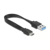 DELOCK USB 3.2 Gen 1 (3.1 Gen 1) 4-porttinen keskitin Type-A + Type-C -isännällä (5000 Mbit/s) musta/läpinäkyvä