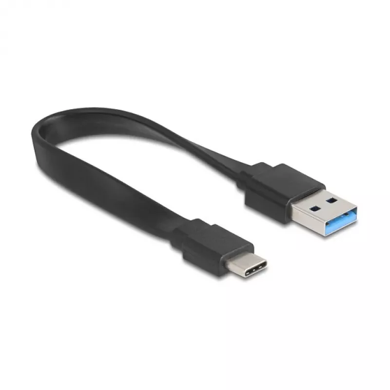 DELOCK USB 3.2 Gen 1 (3.1 Gen 1) 4-porttinen keskitin Type-A + Type-C -isännällä (5000 Mbit/s) musta/läpinäkyvä