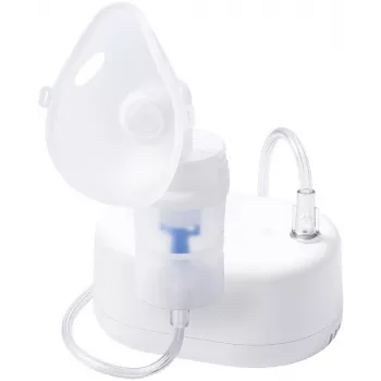 Kompressorisumutin Omron NE-C810 (NE-810) kannettava, 0,35 ml/min sumutus, 53 dB, 100 cm ilmaletku, sisältää maskit ja suukappaleen