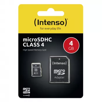 Muistikortti Intenso 4 GB MicroSDHC Class 4 3403450