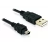 USB-kaapeli DeLOCK 82252 USB 2.0 1,5 m USB A Mini-USB B musta