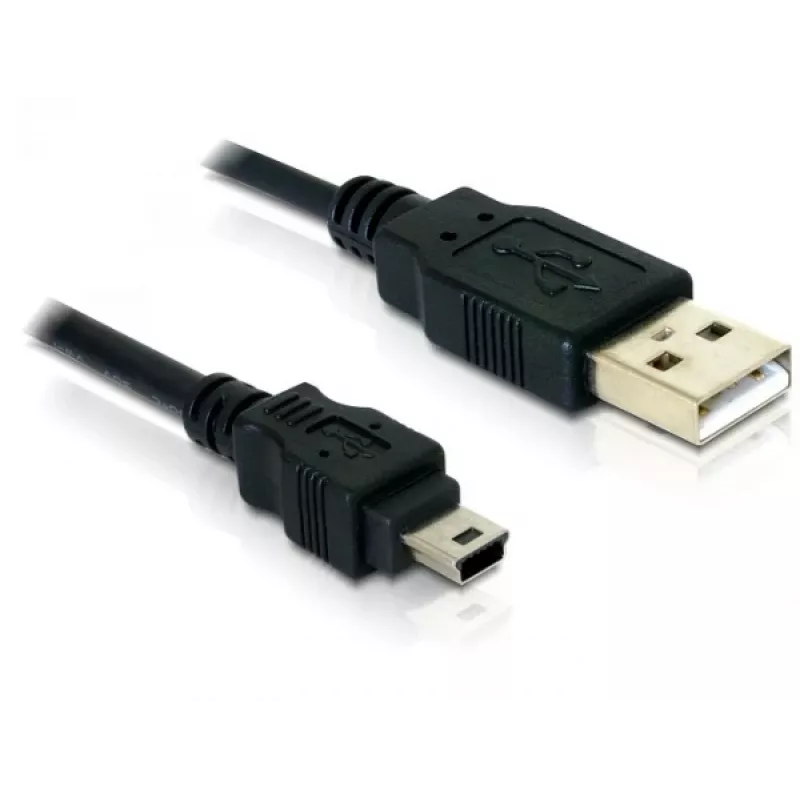 USB-kaapeli DeLOCK 82252 USB 2.0 1,5 m USB A Mini-USB B musta
