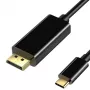 USB-kaapeli Type-C - DisplayPort, 4K, 60Hz, 5 m