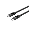 USB-C-kaapeli Unitek C14100ABK01-2M – 2 m, 100 W Power Delivery, 40 Gbit/s tiedonsiirto