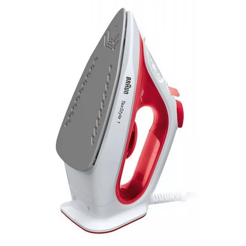 Braun SI 1019 RD höyrysilitysrauta tarttumaton silityspohja 1900 W punainen