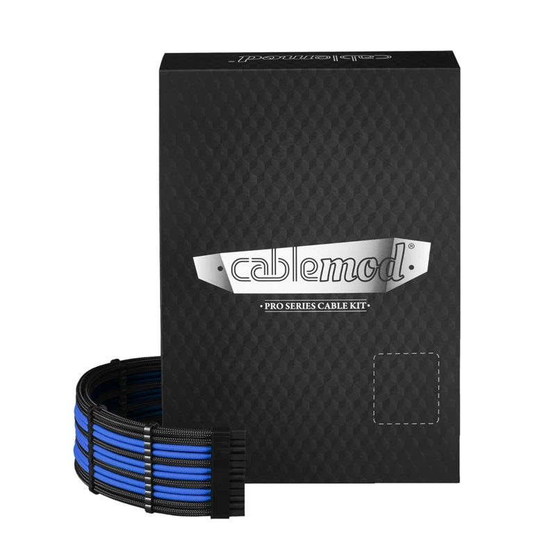CableMod RT-Series PRO ModMesh 12VHPWR kaksoiskaapelisarja ASUS/Seasonic - musta/sininen