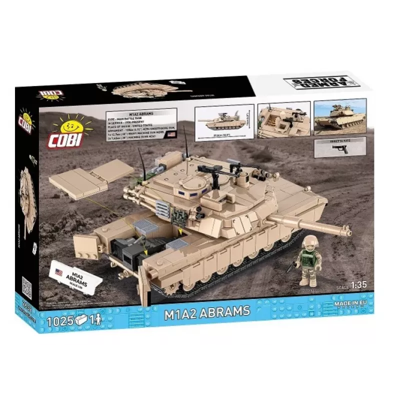 Rakennussarja-palikat Cobi M1A2 Abrams 1025 osaa malli COBI-2632