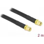Antennikaapeli DeLOCK SMA-uros – SMA-uros LMR/CFD300 2 m