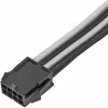 SILVERSTONE PP07E -virtajohdon jatko 8-pin PCIe 30 cm (musta/valkoinen)