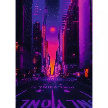 Palapeli Ravensburger New York in Neon, 1000 palaa, aikuisten palapeli