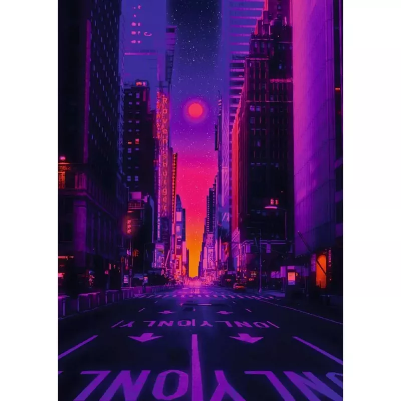 Palapeli Ravensburger New York in Neon, 1000 palaa, aikuisten palapeli