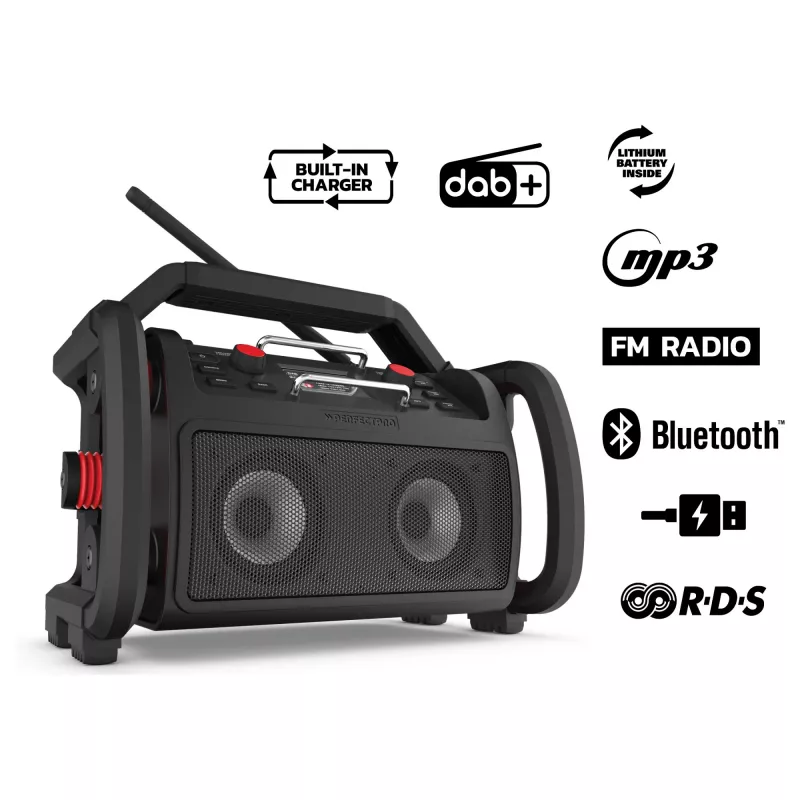 Työmaaradio PerfectPro ROCKPRO RP2 Bluetooth vedenpitävä