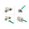 DeLOCK 88116 Keystone-moduuli litteä vihreä RJ-45 10 kpl