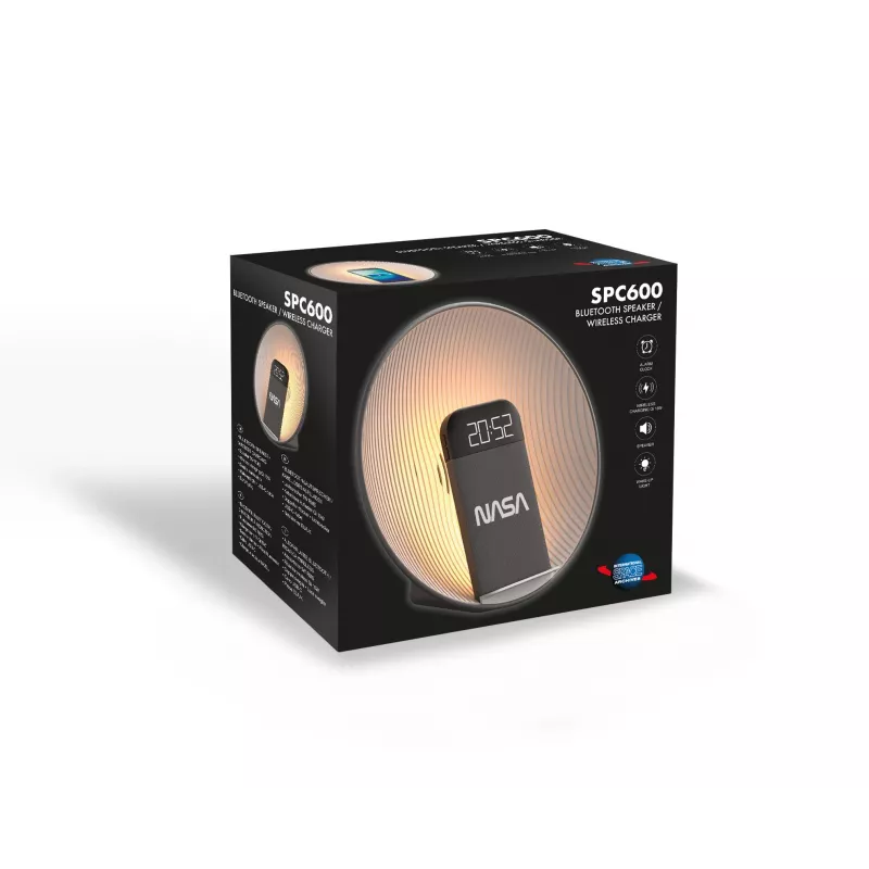 NASA SPC600 Bluetooth-kaiutin/herätyskello/langaton laturi