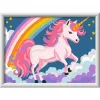 Maalaa numeroilla -sarja Ravensburger CreArt Rosa Einhorn maalaus