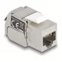 DeLOCK Keystone-moduuli RJ45-liitin LSA Cat.6A LEDillä hopea-valkoinen