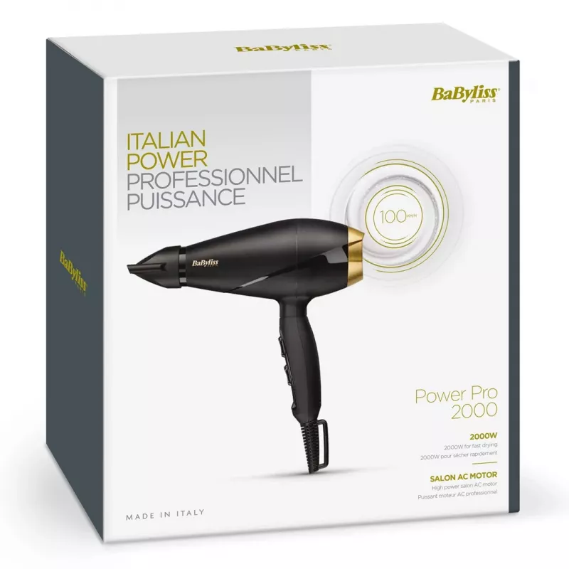 BaByliss 6704E hiustenkuivaaja 2000 W musta, kulta