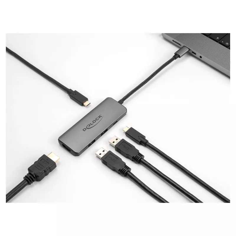DeLOCK USB Type-C telakointiasema 8K HDMI USB PD 3.0 100 W